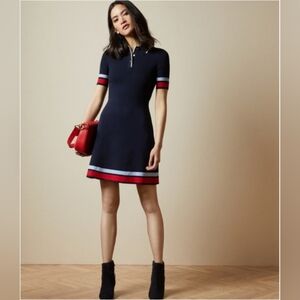 Ted Baker Navy and Red Mini Dress